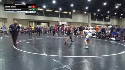 150 lbs Round 4 (6 Team) - Locke Ware, BRAWL White vs Cayden Swinford, North Shelby Regulators Blue