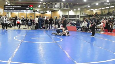 106 lbs 5th Place - Christian Benevides, Toll Gate vs Lucas Enos, Barrington