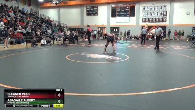 115 lbs Quarterfinal - Eleanor Pfab, Xavier, Cedar Rapids vs Abagayle Albert, Prairie, Cedar Rapids