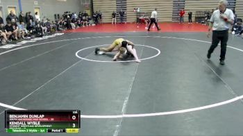 135 lbs Round 7: 3:00pm Sat. - Benjamin Dunlap, South Anchorage High School vs Kendall Wyble, Student Wrestling Development Program