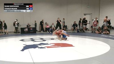 110 kg Champ. Rd Of 32 - Elijah Gustavson, Gold Rush Wrestling Academy Reno vs Charlie Wilson, Tennessee