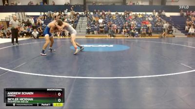 141 lbs Semifinal - Andrew Schaen, Ursinus vs Skyler Hickman, Washington And Lee