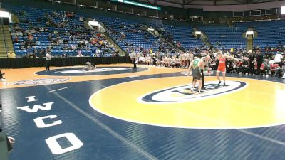 144 lbs Quarterfinals (8 Team) - Austin Hagevold, Woodstock (Marian) vs JT Potocsnak, New Lenox (Providence Catholic)