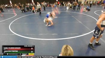 97 lbs Cons. Round 5 - Weston Porter, IA vs Cael Floerchinger, MT