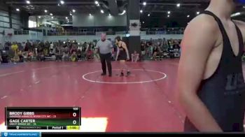 100 lbs Round 3 (8 Team) - Caden Carter, GREAT BRIDGE WC vs Harrison Byers, HANOVER HAWKEYE/RIVER CITY WC