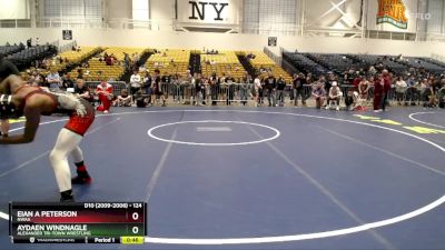 124 lbs Cons. Round 5 - Eian A Peterson, NWAA vs Aydaen Windnagle, Alexander Tri-Town Wrestling