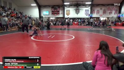 Quarterfinal - Owen Olps, Camp Point Youth Wrestling vs Mark Tipton, Burlington Youth Wrestling Clu