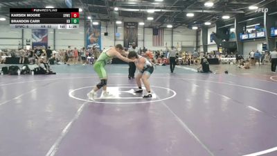 195 lbs Rr Rnd 2 - Karsen Moore, FORGE H/S 2 vs Brandon Carr, Kraken Black