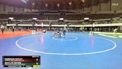 National 6-8 80 Quarterfinal - Braylon Decker, Poquoson Athletic Association vs Morrison Motley, Warmup Gang Wrestling Club