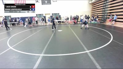 82 lbs Champ. Round 2 - Jace Cross, IA vs Edwin Loeffelholz, IA