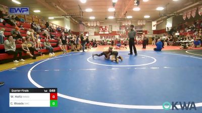 64-67 lbs Quarterfinal - Wyatt Holtz, Wagoner Takedown Club vs Conner Woods, Salina Wrestling Club