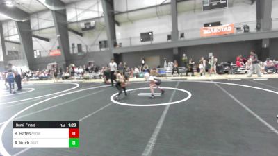 65 lbs Semifinal - KelleyAnne Bates, Redwood WC vs Addison Kuch, Portland Mat Club