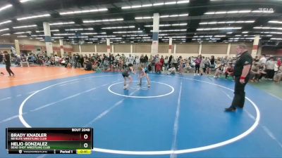 92 lbs Quarterfinal - Helio Gonzalez, Dead Shot Wrestling Club vs Brady Knadler, NB Elite Wrestling Club