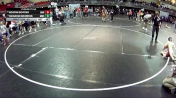 65 lbs Cons. Round 5 - Boston Bowder, St Paul Youth Wrestling vs Harleigh Hastings, Millard South Wrestling Club