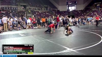 48-49 lbs Round 1 - Wyatt Bull, Colorado Cobras Wrestling Club vs Alexander Alvarado, Ellicott Metro District Thunderhawks Wrestling Club