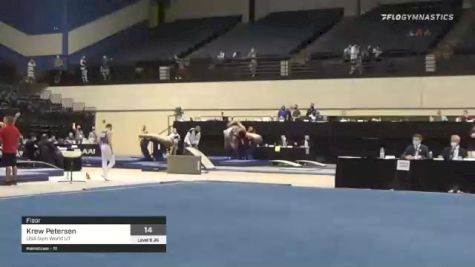 Krew Petersen - Floor, USA Gym World UT - 2021 USA Gymnastics Development Program National Championships
