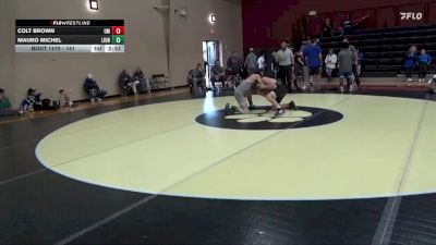 141 lbs Quarterfinal - Mauro Michel, Life University vs Colt Brown, Montevallo