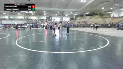 100 lbs Cons. Round 1 - Destin Cruz, Maryville Wrestling vs James Drewry, Wave Wrestling Club