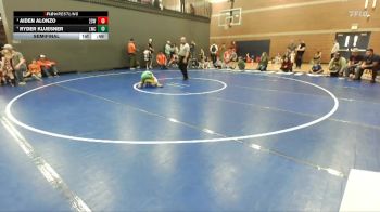 62 lbs Semifinal - Aiden Alonzo, 208 Spartan WC vs Ryder Kluesner, Lakeland Wrestling Club