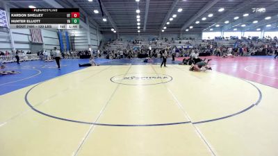 120 lbs Round Of 16 - Karson Shelley, UT vs Hunter Elliott, VA