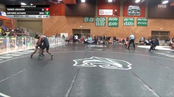 133 lbs Champ. Round 2 - Arturo Alfaro, Moorpark College vs Tadeo Aragon, Santa Ana College