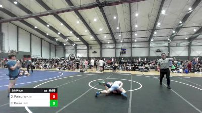 120 lbs 5th Place - Quintan Parsons, Punisher Wrestling vs Sam Owen, Lake Stevens WC