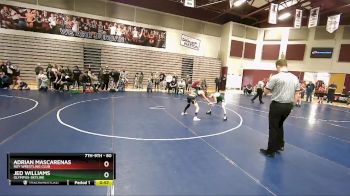 80 lbs Champ. Round 1 - Adrian Mascarenas, Roy Wrestling Club vs Jed Williams, Olympus-Skyline