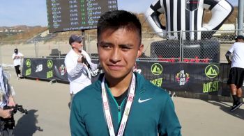 Kashon Harrison of New Mexico after Foot Locker West victory