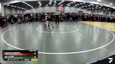 117 lbs Quarterfinal - London Roberts, Raider Nation Wrestling Club vs Lee Clamp, Great Bridge Wrestling Club