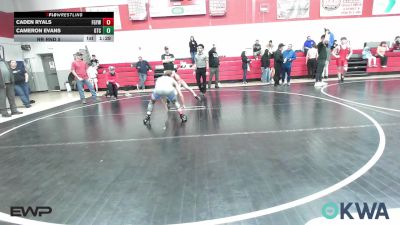 112 lbs Rr Rnd 5 - Caden Ryals, Fort Gibson Youth Wrestling vs Cameron Evans, Grove Takedown Club