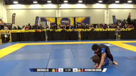 Katharina Erika Schraml vs Qinzhuola Qi 2024 World IBJJF Jiu-Jitsu No-Gi Championship