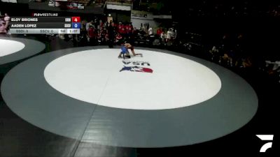 88 lbs Eloy Briones, SDIKWA - San Diego-Imperial Kids Wrestling Association vs Aaden Lopez, SCVWA - Santa Clara Valley Wrestling Association
