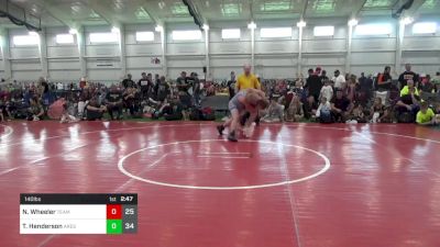 140 lbs Round 1 - Nate Wheeler, Team Gotcha vs Titan Henderson, Ares W.C. (MI)