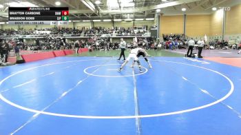 126 lbs Round Of 16 - Brayton Carbone, Shawsheen vs Braedon Goes, Saint John's Prep