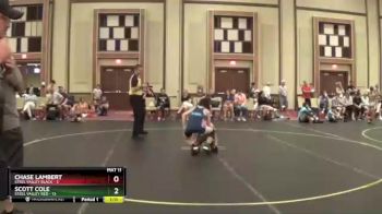 91 lbs Quarterfinals (8 Team) - Chase Lambert, Steel Valley Black vs Scott Cole, Steel Valley Red