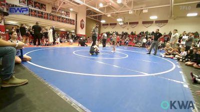 61 lbs Rr Rnd 3 - Allister Hunter, Owasso Takedown Club vs Emerly Pretty Bear, NORTH DESOTO 9u