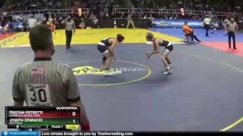 II-132 lbs Quarterfinal - Tristan Petretti, Shoreham-Wading River vs Joseph Sparacio, Mattituck