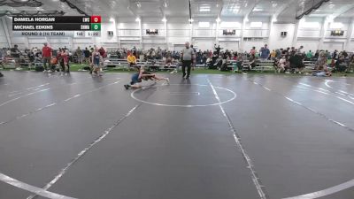 72 lbs Round 8 (10 Team) - Michael Edkins, SHWA vs Daniela Horgan, Lake WC