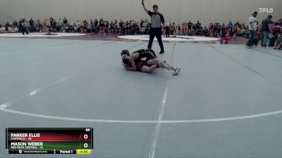 88 lbs Round 2 (3 Team) - Parker Ellis, Chatfield vs Mason Weber, Red Rock Central