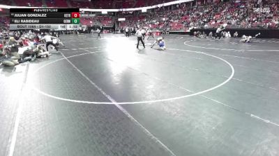 D1-150 lbs Champ. Round 1 - Julian Gonzalez, Kenosha Tremper vs Eli Rabideau, Germantown