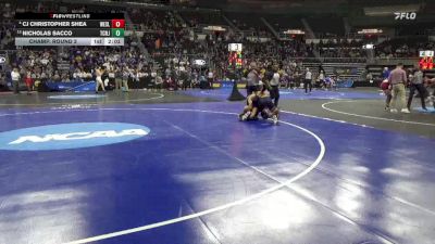 165 lbs Champ. Round 2 - Nicholas Sacco, TCNJ vs CJ Christopher Shea, Wesleyan (CT)