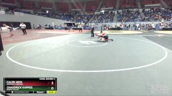 3A-160 lbs Cons. Round 3 - Caleb Ness, Santiam Christian vs Chaddrick Kappes, North Valley