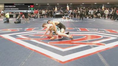 138 lbs Consi Of 128 #2 - Cole Mallon, MA vs Logan Medeiros, RI