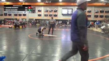 110 lbs Champ. Round 1 - Jasmine Bassett, Union Community vs Grace Navarre, Burlington