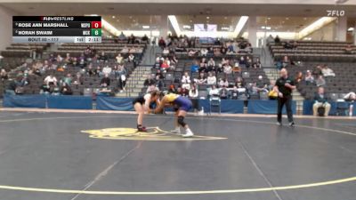 117 lbs Semifinal - Rose Ann Marshall, Wisconsin Stevens Point vs Norah Swaim, McKendree University