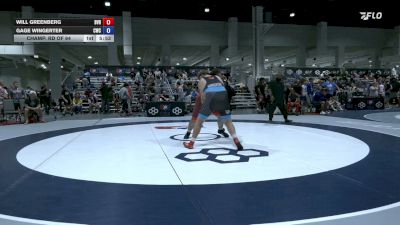 125 kg Champ. Rd Of 64 - Will Greenberg, Buffalo Valley RTC vs Gage Wingerter, Cardinal Wrestling Club