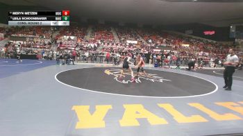 110 lbs Cons. Round 2 - Meryn Metzen, Wellington HS vs Leila Schoonmaker, Marysville HS