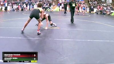 125 lbs Cons. Round 2 - Braydon Tougas, Hartland WC vs Edward Skiba, Brunswick