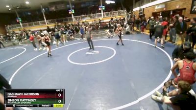 138 lbs Cons. Round 2 - Simeon Mattingly, West Valley (Spokane) vs Dashawn Jacobson, Newport