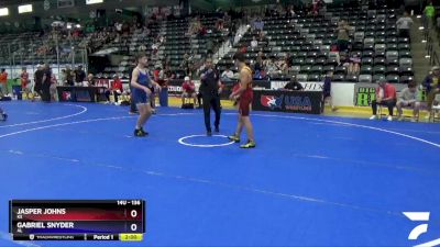 136 lbs Cons. Round 4 - Jasper Johns, KS vs Gabriel Snyder, AL